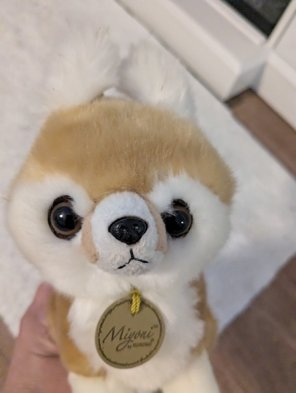 Fennec Fox Miyoni By Aurora- Cream & Tan Fluffy Toy